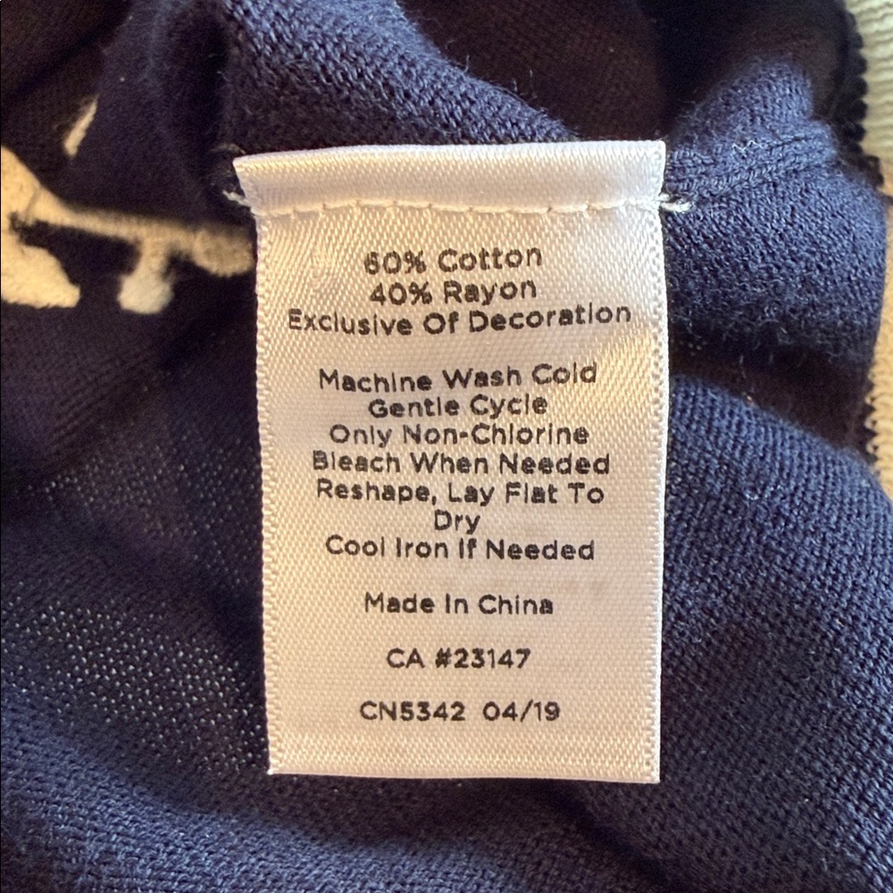 Talbots Nautical Cardigan with anchors Size XS - Picture 9 of 16